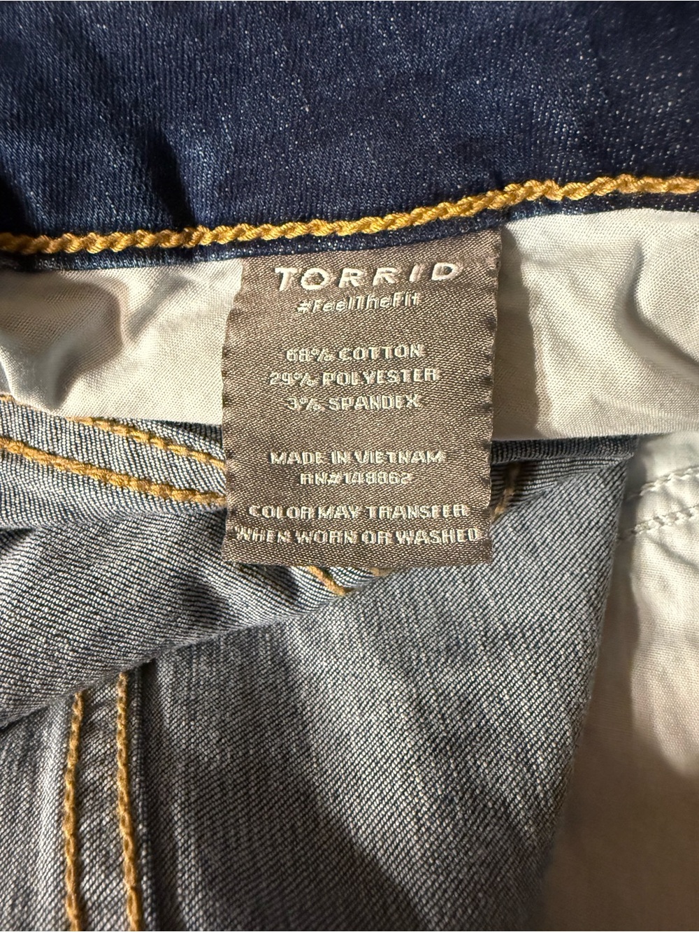 torrid Dark Indigo High-Rise Denim Bermuda Shorts - Picture 5 of 10